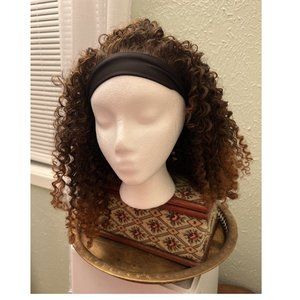 WIG SALE! In time for Halloween! Ringlets brown and copper mix w black headband